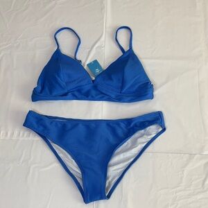 Blue Women's Swim Bikini Set